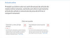 Desktop Screenshot of earticole.com